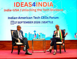 Microsoft CEO Satya Nadella addresses “IDEAS4INDIA”: Indian American tech CEOs forum hosted by CGI Seattle