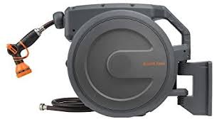 Rated 5 out of 5 by locky2 from garden watering the easy way very competitively priced retractable hose reel. Amazon Com Giraffe Hose Reel 90ft Wall Mounted Retractable Garden Hose Reel 7 Pattern Hose N Retractable Hose Retractable Garden Hose Reel Garden Hose Reel