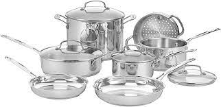 Jan 14, 2020 · see cuisinart professional series 11 pc. Amazon Com Cuisinart 77 11g Chef S Classic Stainless 11 Piece Cookware Set Silver Cuisinart Pot Set Kitchen Dining