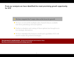 Growth Strategy Report Powerpoint Document Template Growth Strategy Strategies Business Strategy