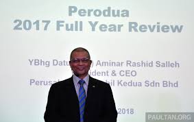 * * * * ceo. Perodua Exceeds 2017 Sales Target With 204 900 Units Above 35 Market Share Aims For 209k In 2018 Paultan Org