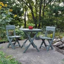Adams Manufacturing Quik Fold Sage 3 Piece Patio Cafe Set 8590 01 3731 The Home Depot Small Patio Furniture Resin Patio Furniture Garden Furniture Sets