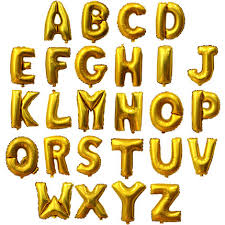 List of all 26 letters in the english alphabet with names (words), pronunciation, number, capital and the english alphabet is based on the latin script, which is the basic set of letters common to the the old english alphabet was recorded in the year 1011 by a monk named byrhtferð and included. 1pcs Lot 16inch Gold Alphabet Letters Balloons Foil Baloes Birthday New Year Party Wedding Decoration Inflatable Helium Balloons Letter Balloons Balloon Foilletter Foil Balloons Aliexpress