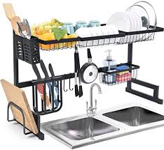 Apr 07, 2021 · no of sink bowls: Kingrack Sink Dish Drainer 2 Tier Large Capacity Dish Drainer Rack Dish Rack Organiser With Utensil Hooks Kitchen Worktop Storage Plate Amazon De Home Kitchen