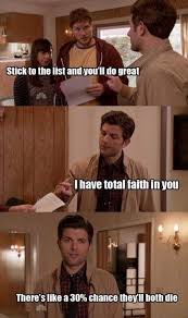 Because He Looks Out For Andy And April Parks N Rec Parks And Recreation Parks And Recs