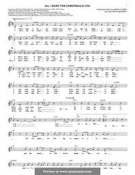 All I Want For Christmas Is You Instrumental Version By M Carey W Afanasieff On Musicaneo In 2020 Sheet Music Notes Christmas Piano Sheet Music Sheet Music