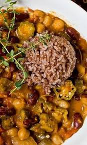 Okra Gumbo With Chickpeas Kidney Beans Recipe Recipe Vegan Okra Recipes Recipes With Kidney Beans Gumbo Recipe