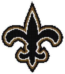 Discover thousands of more patterns. Counted Cross Stitch Pattern New Orleans Saints Logo The Cross Stitch Guy