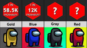 Probability Comparison Most Wanted Colors In Among Us Youtube