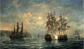 British ship Serapis passing the King ...