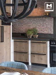 keuken betonstuc en steense wand wanden buitendecoraties keukens