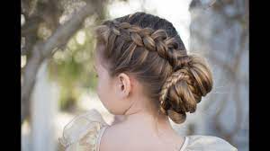 Whether you are looking for waterfall braids, french braids, fishtail braids. Dutch Braided Bun Updo Cute Girls Hairstyles Youtube