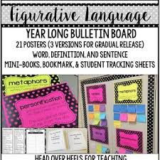 Figurative Language Bulletin Board Set Interactive Figurative Language Interactive Bulletin Boards Language