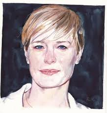 30767621-Illustration by Michael Frith of Robin Wright. 15. 03. 2015