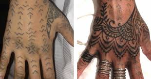 And unlike any other artists, she is crazy in terms of doing things in her everyday life that is why she has so many paparazzi. Rihanna Flies Tattoo Artists 1 500 Miles To Cover Up Tribal Hand Inking Pictures Huffpost Uk