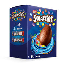 Smarties Chocolate Easter Egg 256g Milk Chocolate Egg Containing Smarties Free From Artificial Colours Free From Artificial Flavours Free From Artificial Preservatives Buy Online In Uruguay At Desertcart 185107784