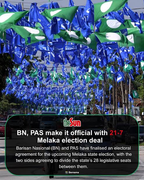 Barisan Nasional will contest 21 seats, while they and their allies will  contest seven seats. That is the final decision I wish to share,” he was  quoted as saying. #theSunMY #Malaysia #politics #