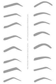 Eyebrow Printable Stencils To Use Free Printable Eyebrow Stencils Pochoir De Sourcils Maquillage Sourcils Sourcils