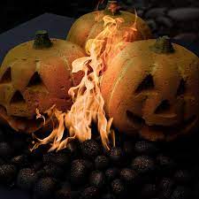 Its hollowed / scooped out design also allows the flames to burst forth through its eyes. Fire Pit Jack O Lantern Pumpkins