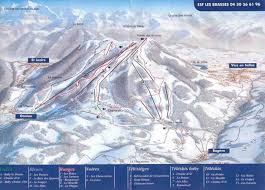 Les Brasses Piste Map Trail Map