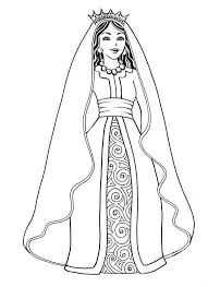 Best Queen Esther Coloring Pages For Kids For Adults In Beautiful Esther The Queen In Purim Coloring Page 1 Bible Coloring Queen Esther Coloring Pages