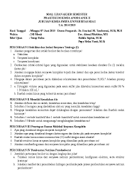 Maybe you would like to learn more about one of these? Doc Soal Uas Praktikum Kimia Anorganik Ii Jurusan Kimia Fmipa Universitas Riau T A 2014 2015 Abdul Gapur Academia Edu