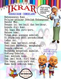 Tahniah dan selamat menjalankan tugas! Ikrar Jom Ke Sekolah The Teacher Counseling From Village