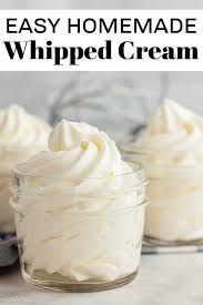 Whipping cream, with no heavy in the title, works too, but it doesn't hold its peaks for as long, so if you whip the cream with a hand mixer until soft peaks form. Homemade Whipped Cream Recipe Only 2 Easy Ingredients