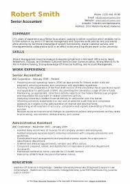 Senior Accountant Resume Samples Qwikresume