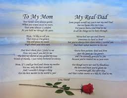 To My Mom My Real Dad Personalized Poem Nice Christmas Gift For Mom Step Dad Mom Poems My Mom Poem Christmas Gifts For Mom