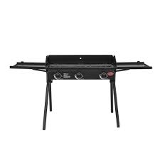 A removable grilling attachment allows you to switch out cooking accessories to meet your needs. Char Griller 3 Burner Portable Propane Camp Stove At Menards
