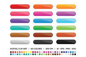 Gradient Web Button Clip Art Set Png Svg Vector Ombre Etsy Clip Art Creative Poster Design Art Set