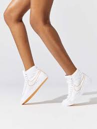 Women S Blazer Mid In White Clear Topaz Gold Hype Shoes Nike Sneakers Women Sneakers Fashion