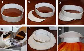 Tutorial How To Sew A Mini Pilot Captain S Hat Hat Patterns To Sew Hat Pattern Trendy Hat