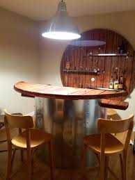 Make sure you drill pocket holes at both ends of the supports before locking them to the wooden legs. Home Bar From Wooden Electical Spool Spool Furniture Wooden Spool Tables Wooden Spool Ideas