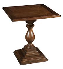 Hekman 23207 Vintage European 24 Inch Wide Wood End Table With Pedestal Base Vintage European Indoor Furniture Tabl End Tables Wood End Tables European Vintage