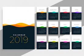 Calendar 2019 Vectors Photos And Psd Files Free Download