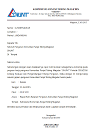 Surat memegang peranan penting dalam melancarkan komuniasi antar pihak atau badan usaha atau dinas. 18 Contoh Surat Undangan Rapat Dinas Dalam Bentuk Semi Block Style Kumpulan Contoh Surat