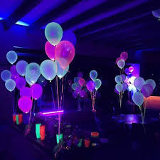 Create banners and signs with glow in the dark paint. 15w Uv Led Black Light 2 Pack Ultraviolet Outdoor Flood Light Ip66 Waterproof With Plug For Dance Glow Party Decorations Neon Birthday Party Glow Party