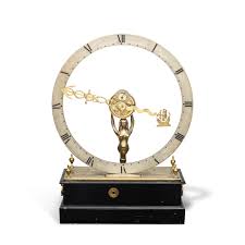 Bonhams : A very rare early 20th century English engraved brass Mystery  Clock Harold Carter-Bowles, London