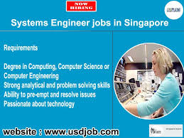 3016 Systems Engineer Jobs In Singapore Problem Solving Skills Engineering Singapore