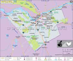 The map uses the azimuthal equidistant projection. Ottawa Map Capital Of Canada