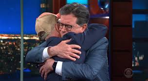 Stephen Colbert gets hug from ex Blue's Clues host Steve Burns