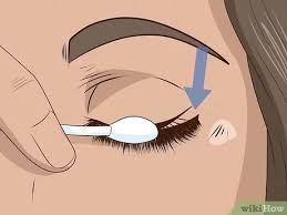 People are getting their eyelashes done simply use a small drop of castor oil on a cotton swab or clean mascara wand and brush through your lashes. 3 Ways To Remove Eyelash Extensions Wikihow