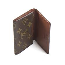 Rare louis vuitton grey taiga leather vassili gm taiga glacier briefcase m32638. Louis Vuitton Business Card Holder In Brown Monogram