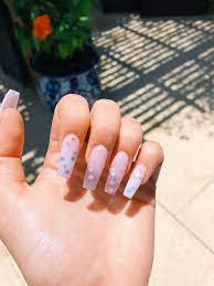 Diamond Nails Pink Nails Nails