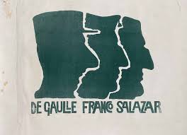 Affiche Collection Mai 68 De Gaulle Franco Salazar