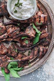 Mediterranean Grilled Lamb Chop Recipe With Tomato Mint Quinoa Lamb Chop Recipes Grilled Lamb Recipes Grilled Lamb
