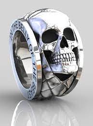Skull Ring Sterling Silver Handmade Skull Rings Skull Jewellery Skull Rings For Men Skull Rings For Sterling Silver Skull Rings Mens Skull Rings Skull Ring