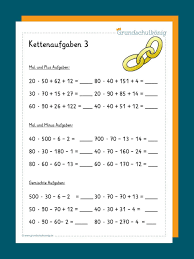 Der punkt aufsatz enthält arbeitsanweisungen für eine bildergeschichte, eine. Kettenaufgaben Nachhilfe Mathe Mathe Grundschulkonig
